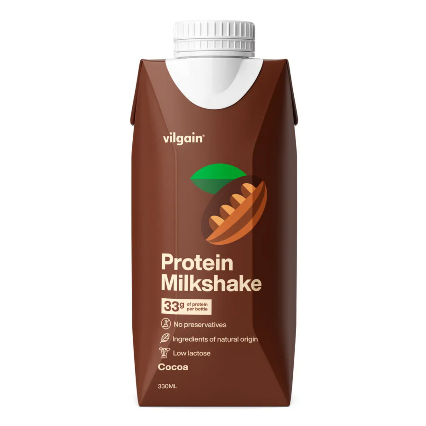 VILGAIN PROTEIN MILKSHAKE COCOA 12 X 330ML