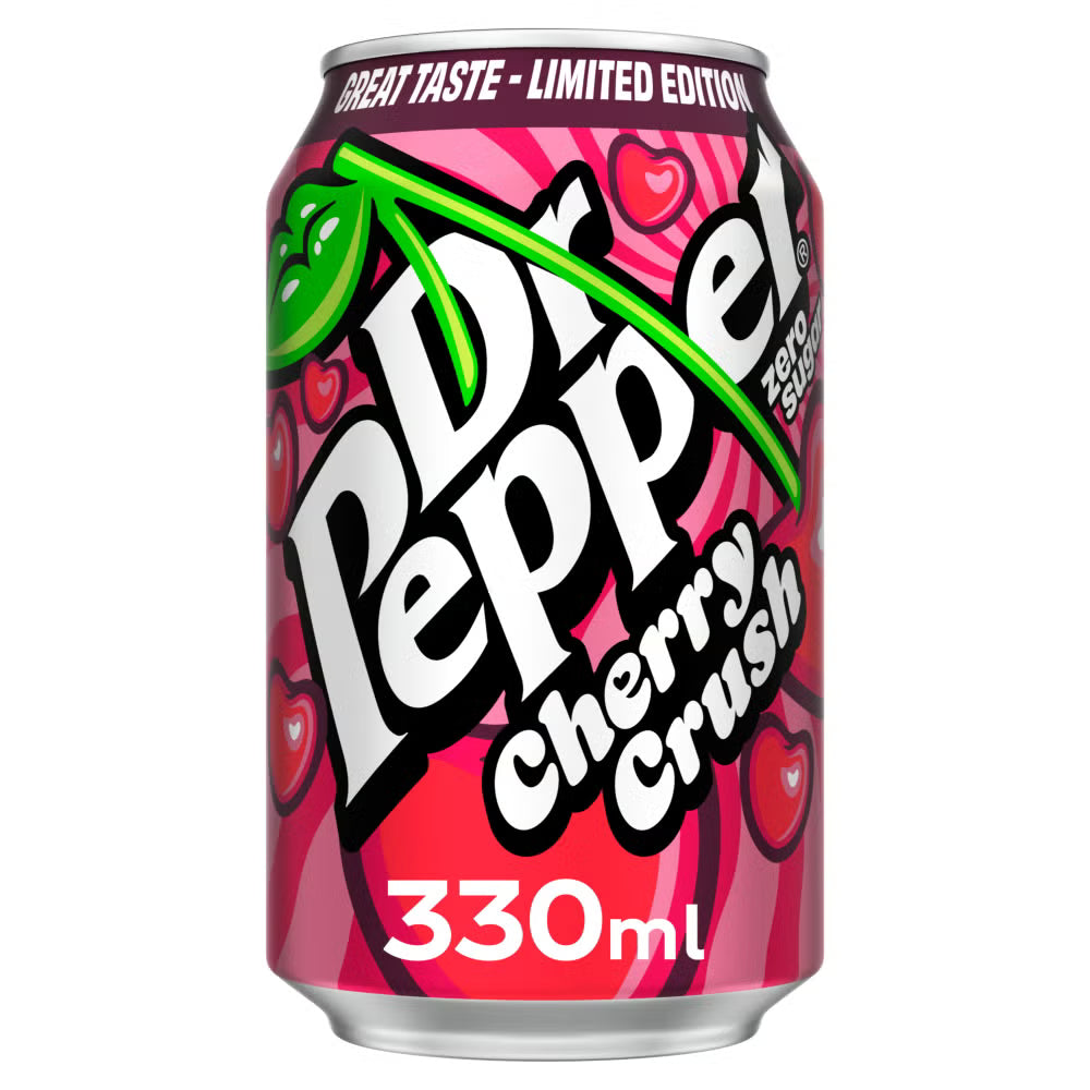DR PEPPER CHERRY ZERO 24 X 330ML