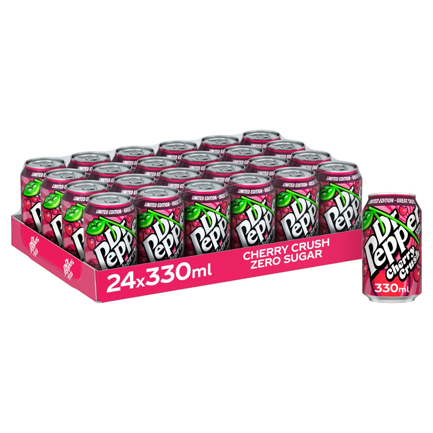 DR PEPPER CHERRY ZERO 24 X 330ML