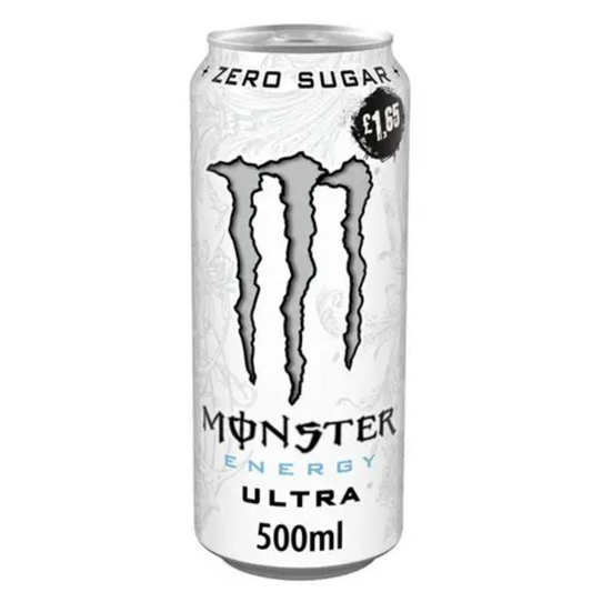 MONSTER ULTRA WHITE GB PMP £1.65 12 X 500ML