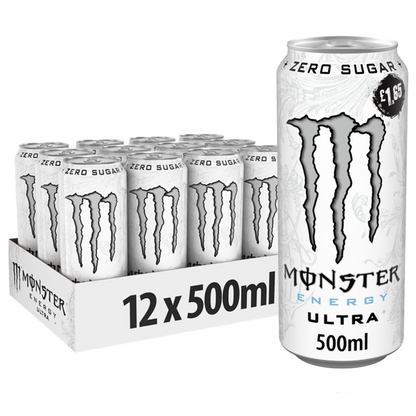 MONSTER ULTRA WHITE GB PMP £1.65 12 X 500ML