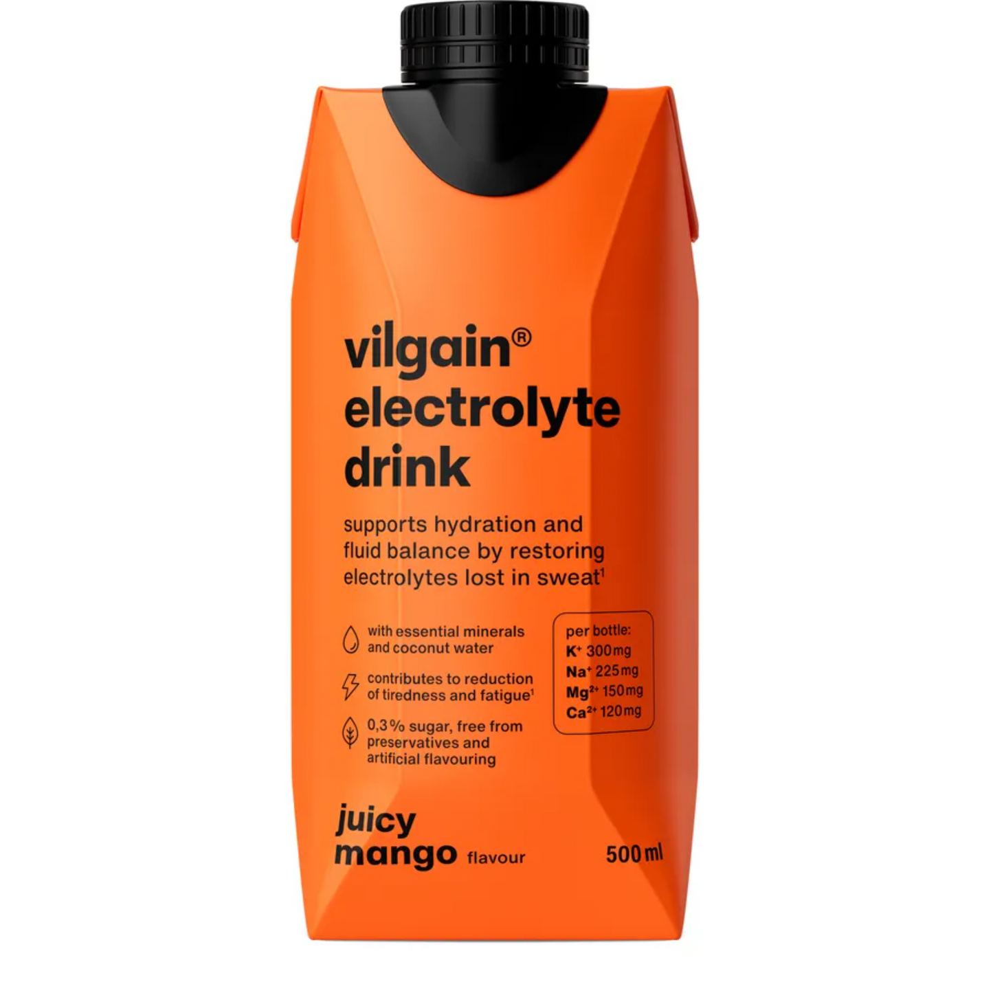 VILGAIN ELECTROLYTE DRINK MANGO 12 X 500ML