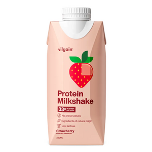 VILGAIN PROTEIN MILKSHAKE STRAWBERRY 12 X 330ML