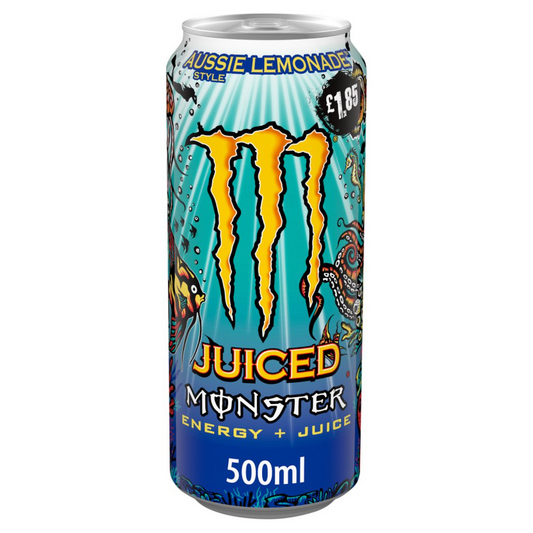 MONSTER AUSSIE STYLE LEMONADE GB PMP 12 X 500ML